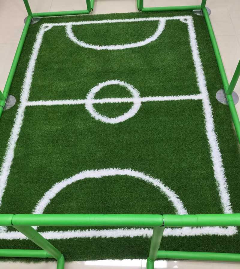 Free Stuffed Mini Football Court Turf No Need Filling Artificial Soccer Grass