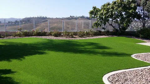 PE Material Fireproof Artificial Turf