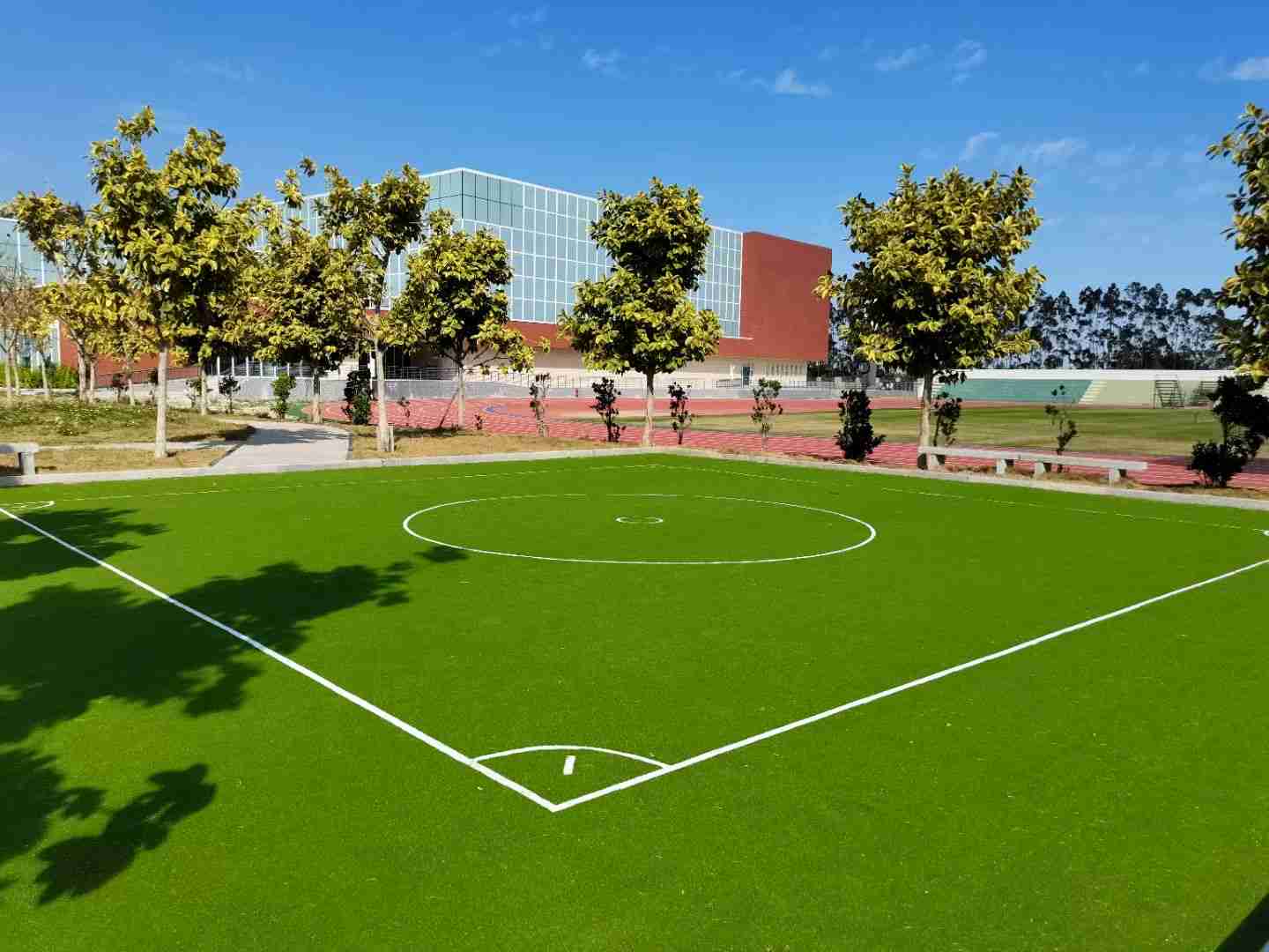 Light Green Football Artificial Grass